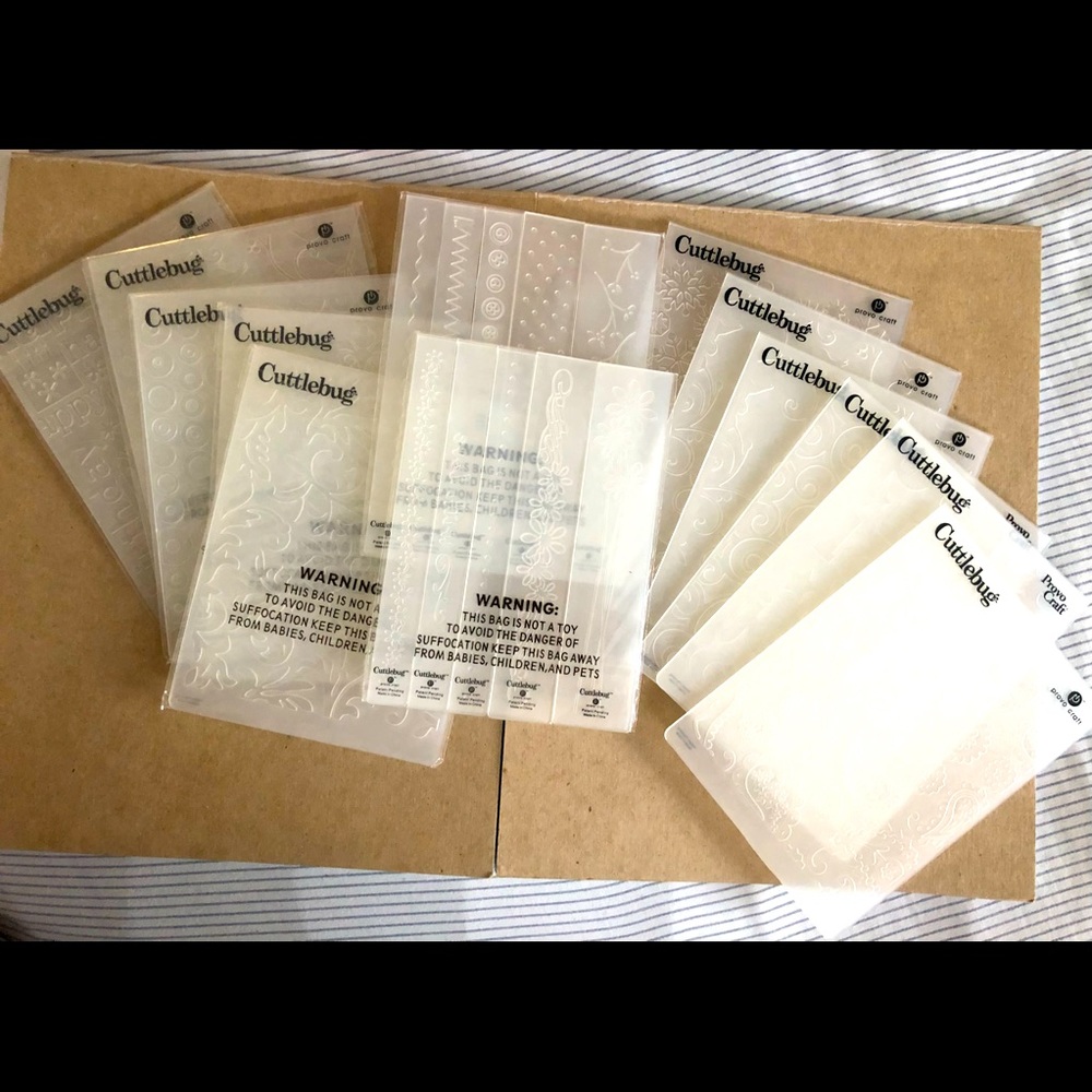 Cricut Provo Craft Cuttlebug Companion Embossing Folder Bundle (13)